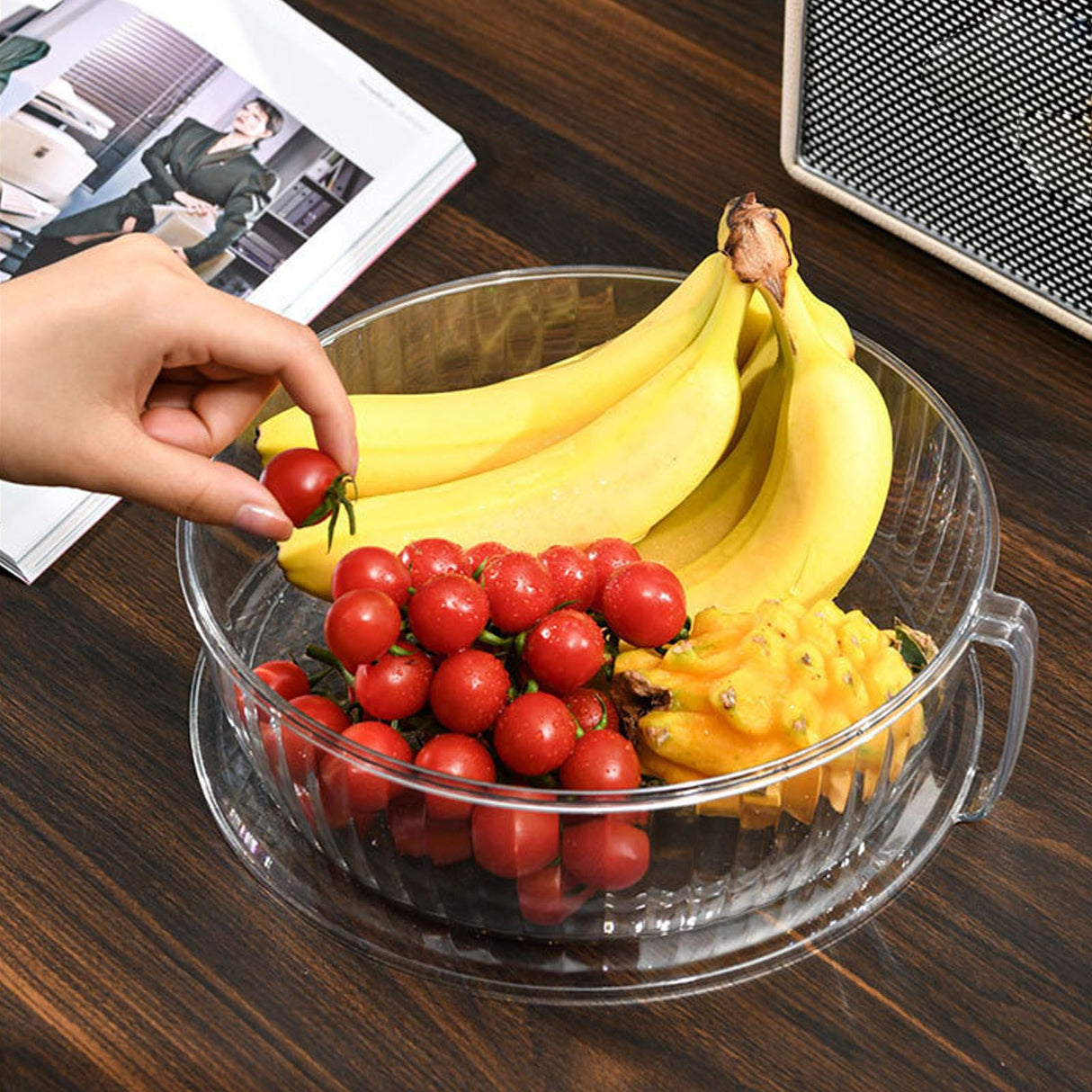 Multilayer Food Cover Multifunctional Transparent Food Cover Fresh Keeping Insulated Dish Cover for Kitchen Dining Table 3 Layers