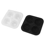 2Pcs Silicone Ice Cube Molds Fun Shapes Round Sphere Ball Mold for Whiskey Cocktails Game Day Soccer - Rear View
