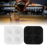 2Pcs Silicone Ice Cube Molds Fun Shapes Round Sphere Ball Mold for Whiskey Cocktails Game Day Soccer - Extra Image