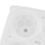 2Pcs Silicone Ice Cube Molds Fun Shapes Round Sphere Ball Mold for Whiskey Cocktails Game Day Soccer - Extra Image