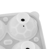 2Pcs Silicone Ice Cube Molds Fun Shapes Round Sphere Ball Mold for Whiskey Cocktails Game Day Soccer - Extra Image