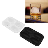 2Pcs Silicone Ice Cube Molds Fun Shapes Round Sphere Ball Mold for Whiskey Cocktails Game Day Rugby - Extra Image