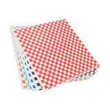 240 Sheets Checkered Dry Waxed Deli Paper Sheets Grease Resistant Food Basket Liners Deli Wrap Wax Paper Sheets for Sandwiches - Side View