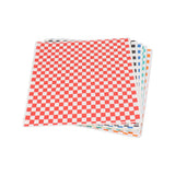 240 Sheets Checkered Dry Waxed Deli Paper Sheets Grease Resistant Food Basket Liners Deli Wrap Wax Paper Sheets for Sandwiches - Top-Down View