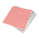 240 Sheets Checkered Dry Waxed Deli Paper Sheets Grease Resistant Food Basket Liners Deli Wrap Wax Paper Sheets for Sandwiches - Close-Up Angle