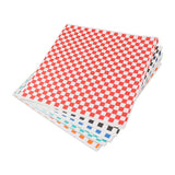 240 Sheets Checkered Dry Waxed Deli Paper Sheets Grease Resistant Food Basket Liners Deli Wrap Wax Paper Sheets for Sandwiches - Low Angle