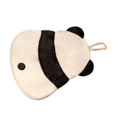 Hand Towel Thickened Cute Cartoon Animal Pattern Absorbent Hanging Kitchen Towel for Kids Home Panda Pattern - Close-Up Angle