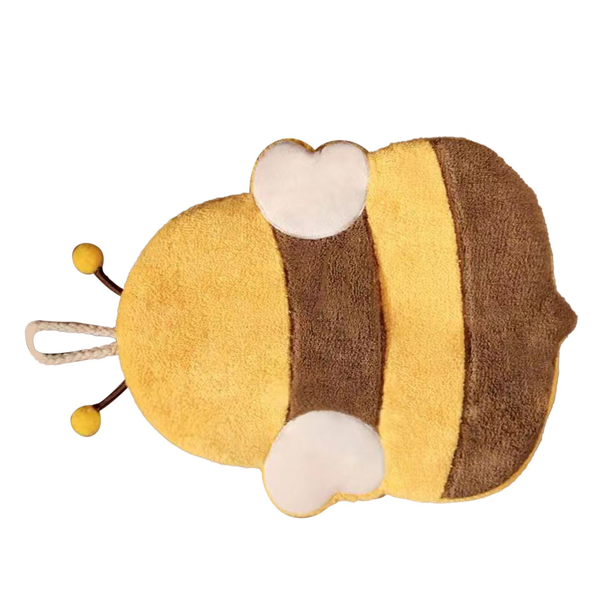 Hand Towel Thickened Cute Cartoon Animal Pattern Absorbent Hanging Kitchen Towel for Kids Home Bee Pattern