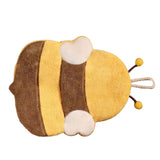 Hand Towel Thickened Cute Cartoon Animal Pattern Absorbent Hanging Kitchen Towel for Kids Home Bee Pattern - Top-Down View