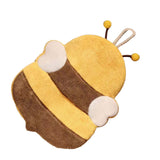 Hand Towel Thickened Cute Cartoon Animal Pattern Absorbent Hanging Kitchen Towel for Kids Home Bee Pattern - Low Angle