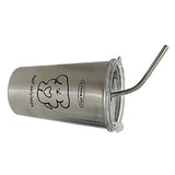 Stainless Steel Cold Tumbler 500ml with Metal Straws Lid Iced Coffee Travel Mug for Coffee Water Tea Loving Dog