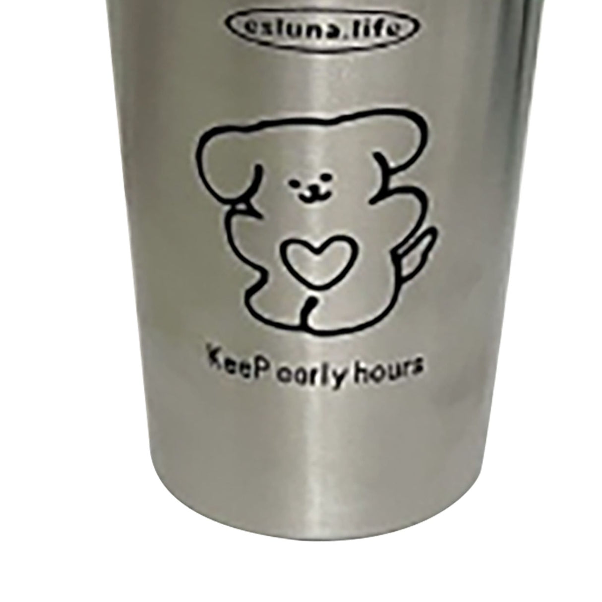 Stainless Steel Cold Tumbler 500ml with Metal Straws Lid Iced Coffee Travel Mug for Coffee Water Tea Loving Dog