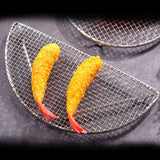 Cooling Racks for Baking Stainless Steel Wire Cooking Rack High Temperature Resistant Oven Safe for Cooking Roasting Grilling Small Semicircle 16CM
