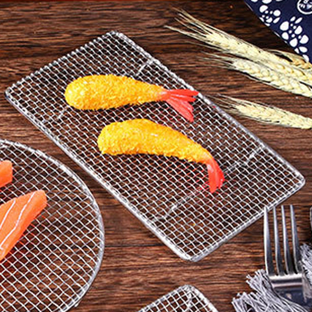 Cooling Racks for Baking Stainless Steel Wire Cooking Rack High Temperature Resistant Oven Safe for Cooking Roasting Grilling Rectangle 19.2CM
