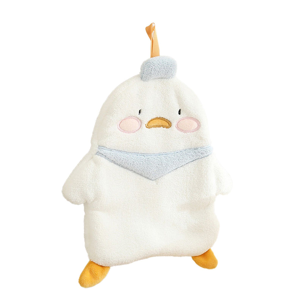 Animal Hand Towel Soft Cute Wall Mounted Dish Cloth Hand Dry Towel for Kitchen Bathroom Duck