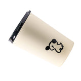 Insulated Cup Vacuum with Lid Frosted Stainless Steel Small Accompanying Thermal for Coffee Water Cute Puppy Pattern 360ml - Side View