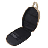 Camping Travel Cooking Utensils Bag Travel Cookware Pouch Bag with Handle for BBQ Camp Cookware Kitchen Kit Khaki