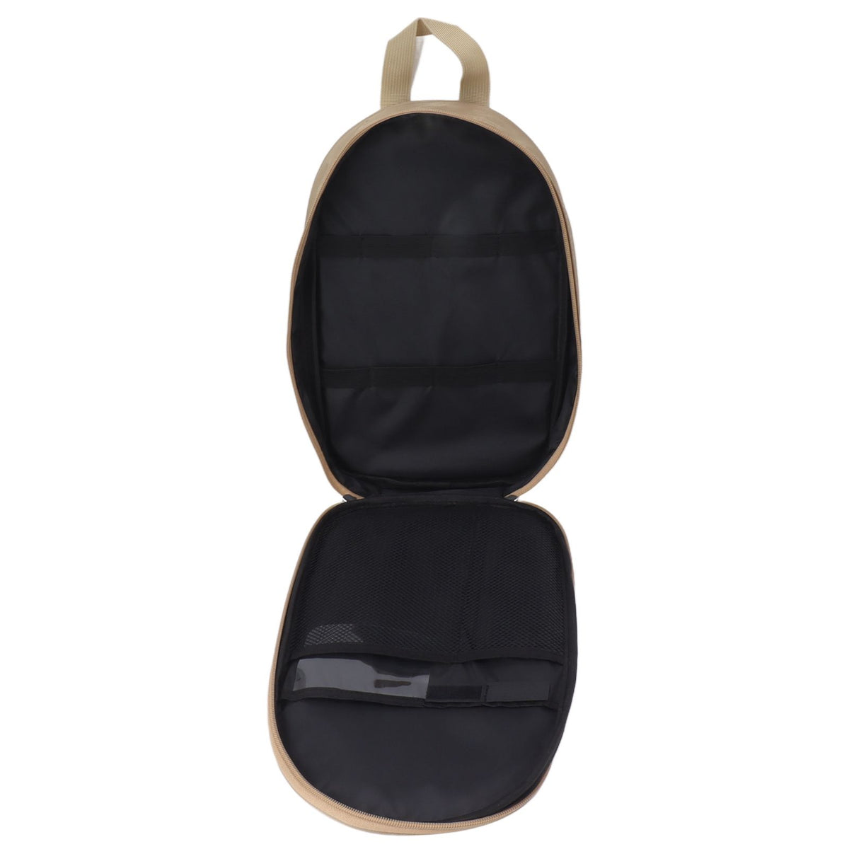 Camping Travel Cooking Utensils Bag Travel Cookware Pouch Bag with Handle for BBQ Camp Cookware Kitchen Kit Khaki
