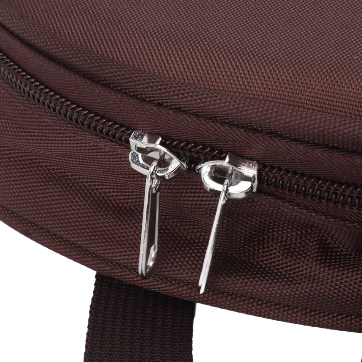 Camping Travel Cooking Utensils Bag Travel Cookware Pouch Bag with Handle for BBQ Camp Cookware Kitchen Kit Brown