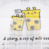 Cup Sealer Film 2000PCS Per Roll CPP Cute Giraffe Pattern Milk Tea Cup Sealing Film for Plastic and Paper Cup 90 to 95mm - Extra Image