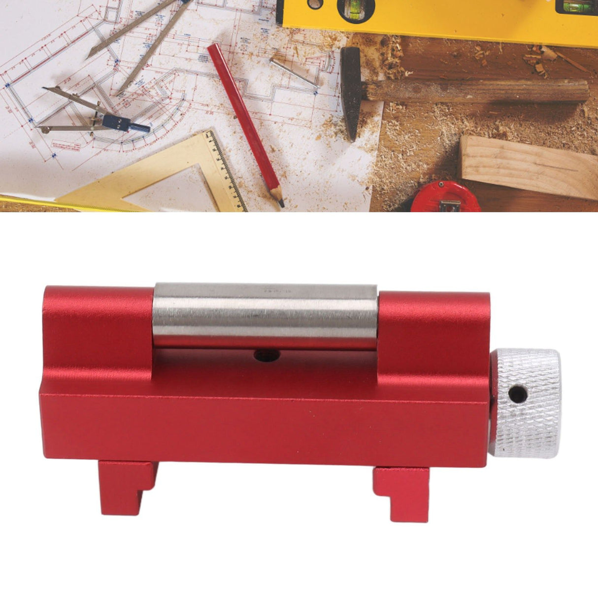 Honing Guide Tool Red Chisel Sharpening Jig Tool for Woodworking Chisels Planer Blades 0‑2.55 Inches
