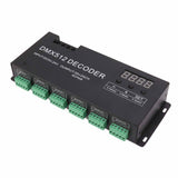 24 Channel DMX Decoder Digital Display RGBW DMX512 Dimming Driver LED Controller for Stage Bar DC5V‑24V - Top-Down View