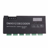 24 Channel DMX Decoder Digital Display RGBW DMX512 Dimming Driver LED Controller for Stage Bar DC5V‑24V - 45-Degree Angle