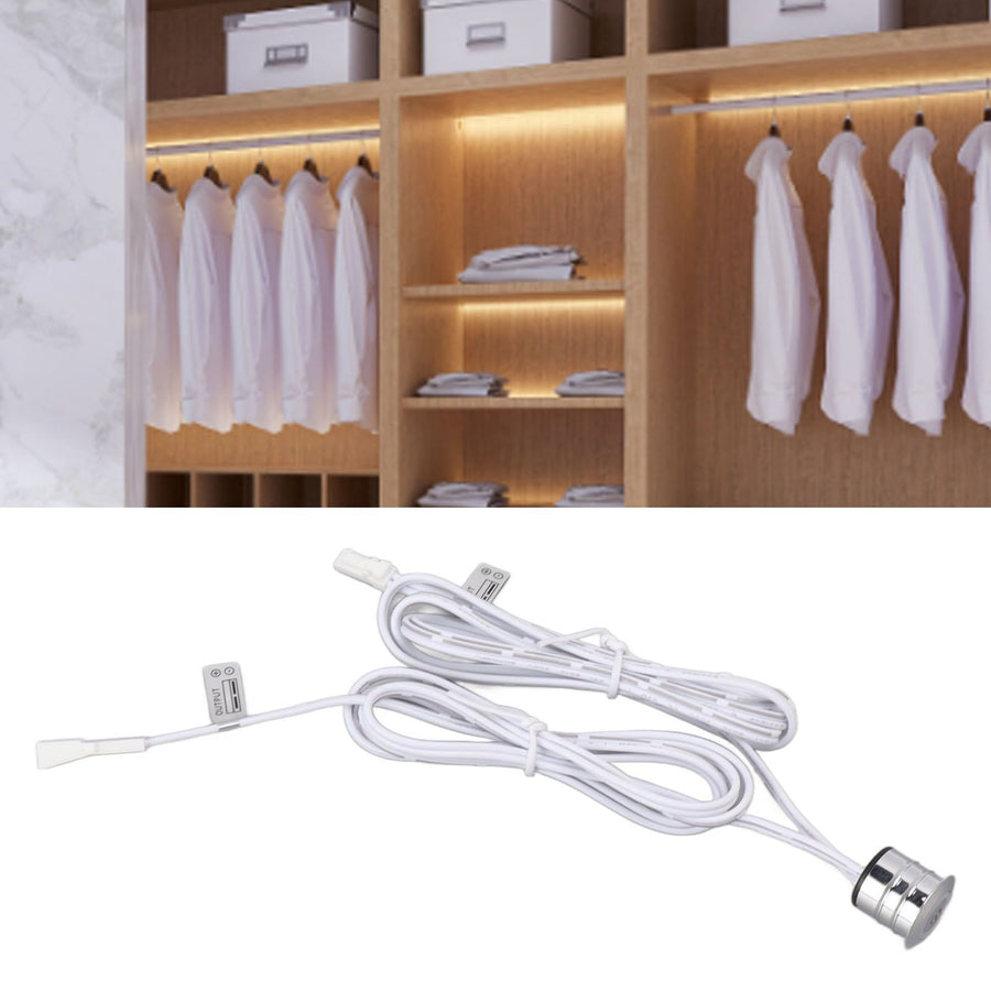 Blue LED Touch Switch Embedded Installation Heat Dissipation Touch Switch for Closet Cabinets Wine Cooler Lights