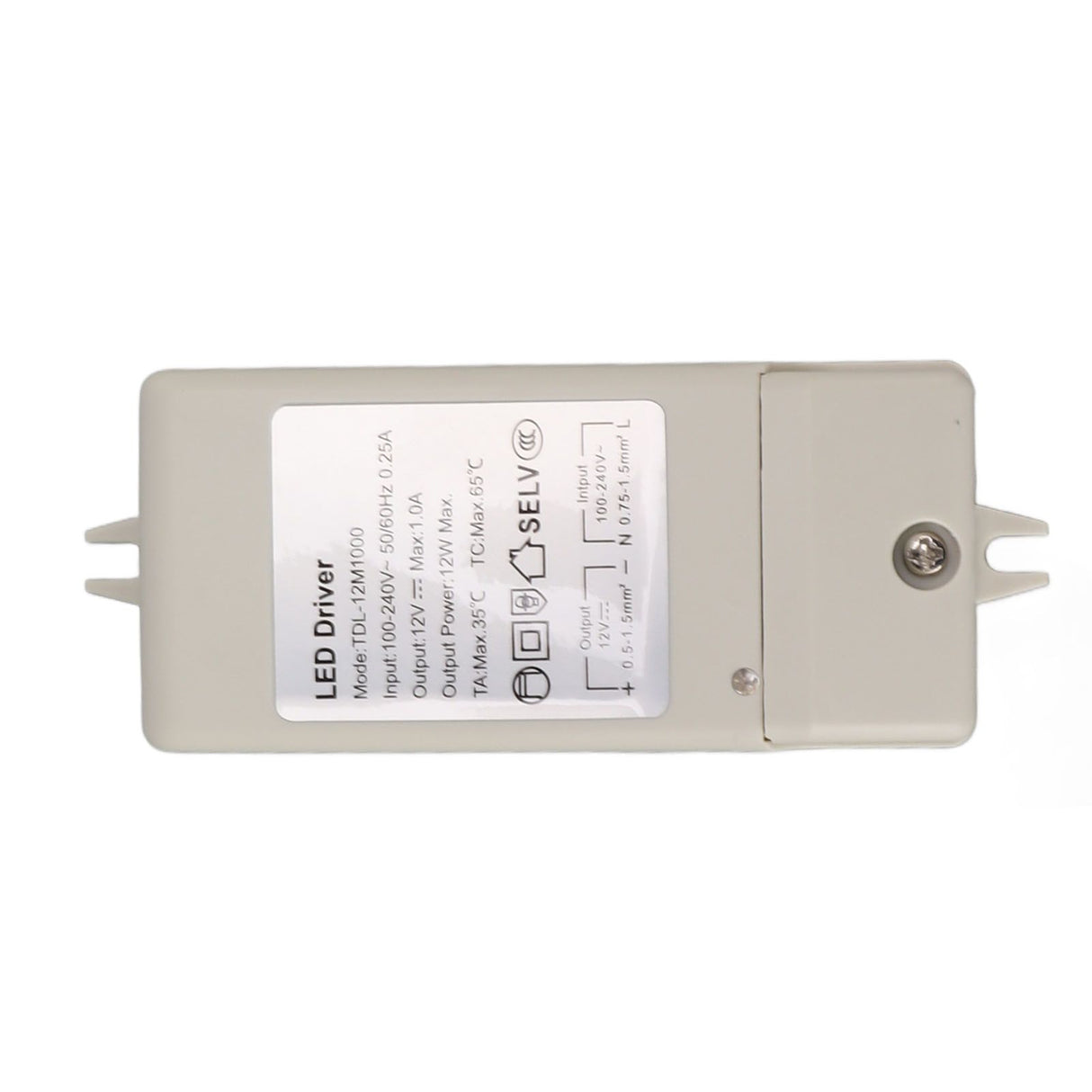 12W DC 12V 1A LED Driver LED Constant Current Drive Power Supply for LED Strip Light AC 100‑240V TDL 12M1000