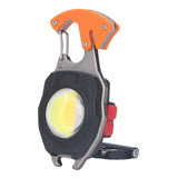 LED Keychain Flashlight Multifunctional Type C Mini Emergency Work Light Pocket Light with Bottle Opener Lighter - Top-Down View