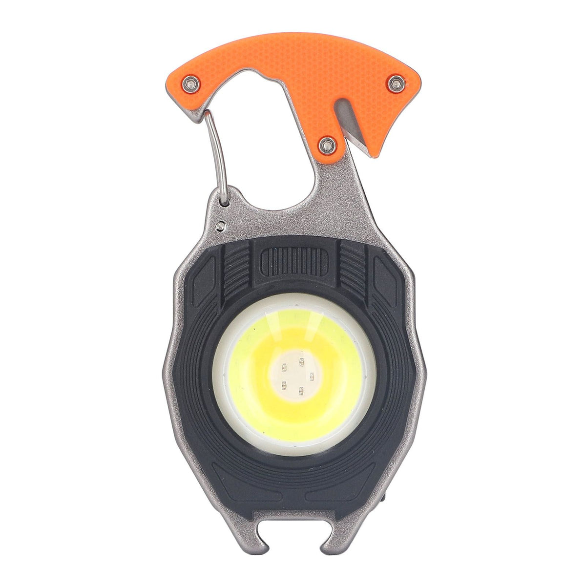 LED Keychain Flashlight Multifunctional Type C Mini Emergency Work Light Pocket Light with Bottle Opener Lighter
