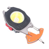 LED Keychain Flashlight Multifunctional Type C Mini Emergency Work Light Pocket Light with Bottle Opener Lighter