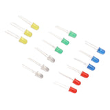 100pcs 5mm LED Diodes Red Green Yellow Blue White Light Emitting Diodes for Appliance DIY Science Project