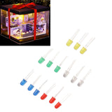100pcs 5mm LED Diodes Red Green Yellow Blue White Light Emitting Diodes for Appliance DIY Science Project