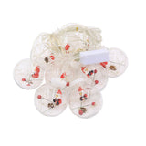 Globe String Lights Santa Style Powered Safe PVC Christmas String Lights for Home Cafe Party