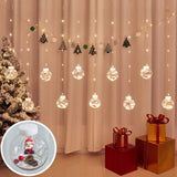 Globe String Lights Santa Style Powered Safe PVC Christmas String Lights for Home Cafe Party - 45-Degree Angle
