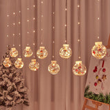 Globe String Lights Santa Style Powered Safe PVC Christmas String Lights for Home Cafe Party