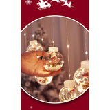 Globe String Lights Santa Style Powered Safe PVC Christmas String Lights for Home Cafe Party