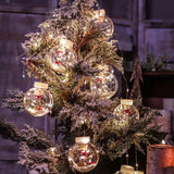 Globe String Lights Santa Style Powered Safe PVC Christmas String Lights for Home Cafe Party - Extra Image