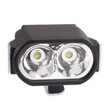 Bicycle Headlight Super Bright Bike LED Head Lamp 24‑60V LED Bike Lights with Warning Horn for Night Riding 5W - Top-Down View