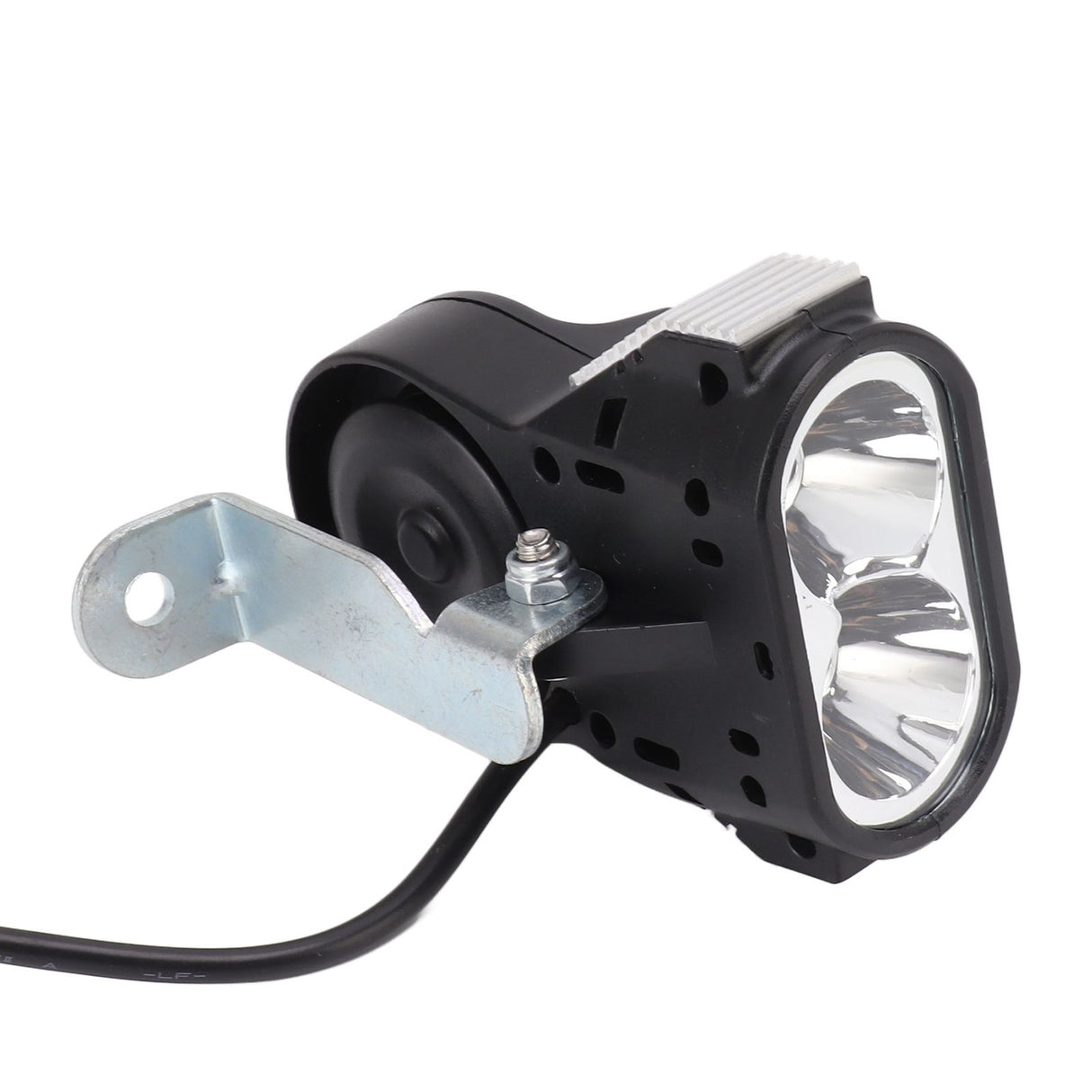 Bicycle Headlight Super Bright Bike LED Head Lamp 24‑60V LED Bike Lights with Warning Horn for Night Riding 5W