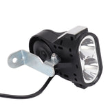 Bicycle Headlight Super Bright Bike LED Head Lamp 24‑60V LED Bike Lights with Warning Horn for Night Riding 5W - Rear View