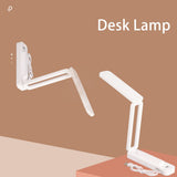 Desk Lamp Foldable Portable Plug in Soft Light Table Lamp for Office Home