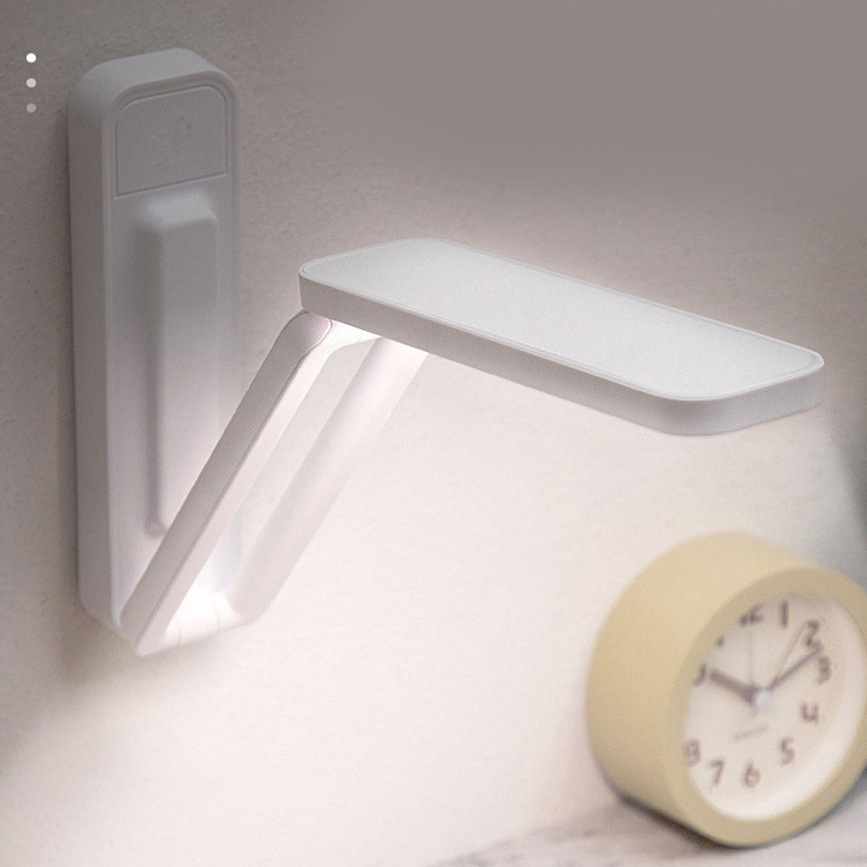 Desk Lamp Foldable Portable Plug in Soft Light Table Lamp for Office Home