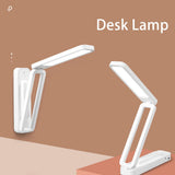 Desk Lamp Foldable Portable 3 Color Temperature Touch Dimming Function Remote Control Table Lamp for Office 947 White Rechargeable Models 2000 MAh