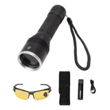 365nm UV Blacklight Flashlight USB Rechargeable Black Light Flashlight Pet Urine Detector for Resin Curing - Front View