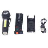 LED COB Head Lamp Professional High Brightness USB Rechargeable Portable Outdoor Headlight for Outdoor Camping Hiking