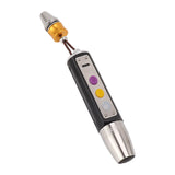 Jade Appraisal Light 3 Light Source Stepless Dimming LED Jade Identification Flashlight for Jewelry Black - Side View
