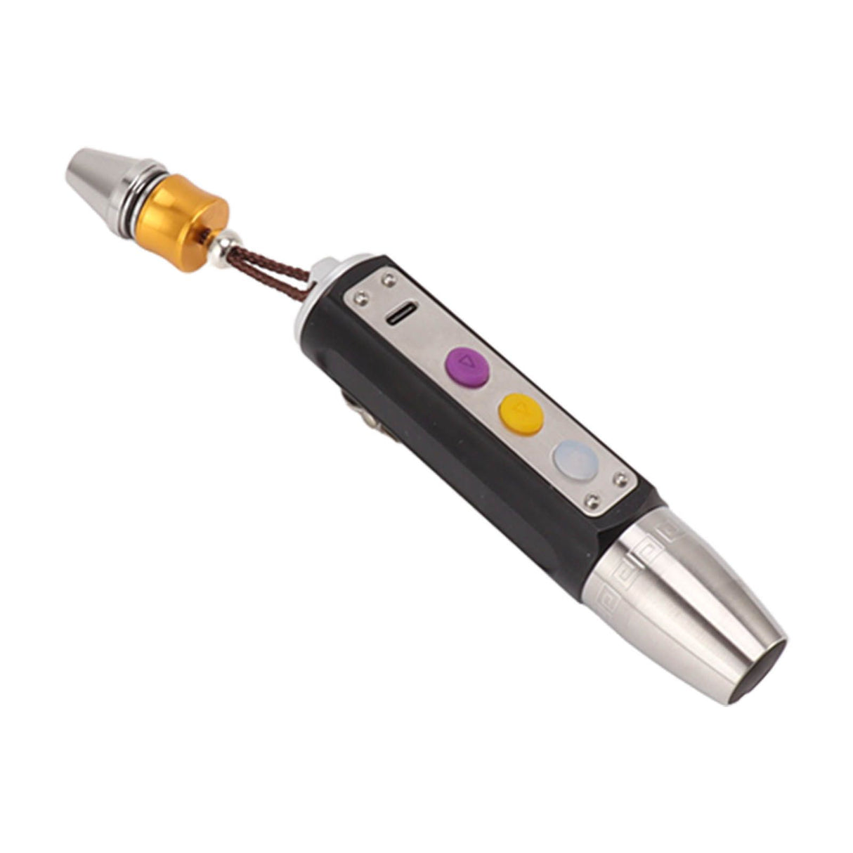 Jade Appraisal Light 3 Light Source Stepless Dimming LED Jade Identification Flashlight for Jewelry Black