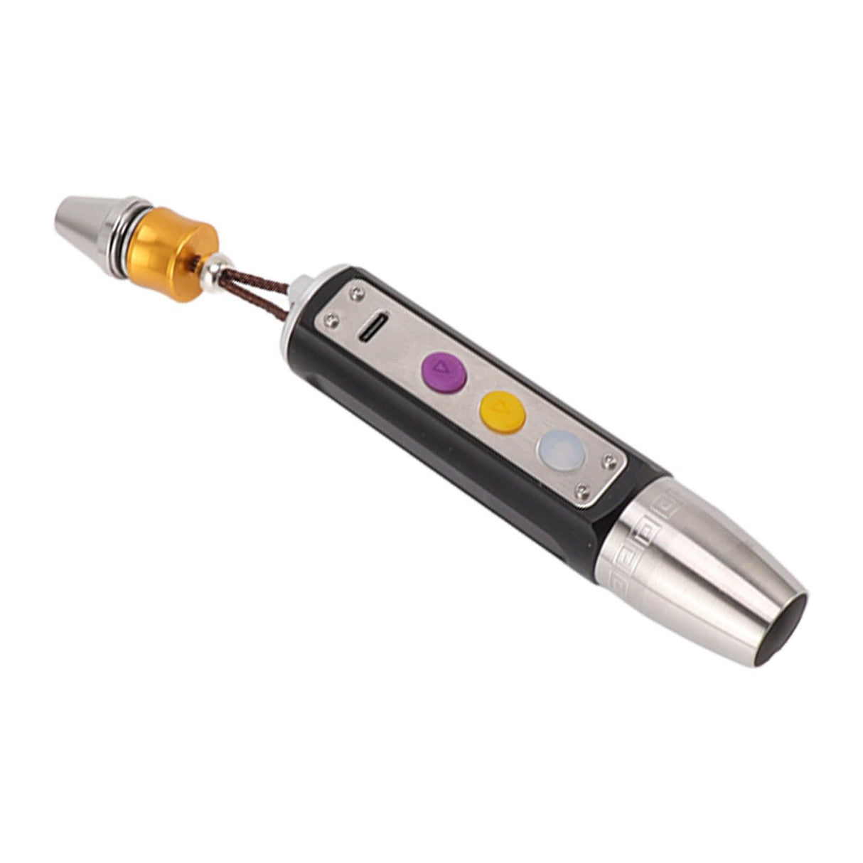 Jade Appraisal Light 3 Light Source Stepless Dimming LED Jade Identification Flashlight for Jewelry Black